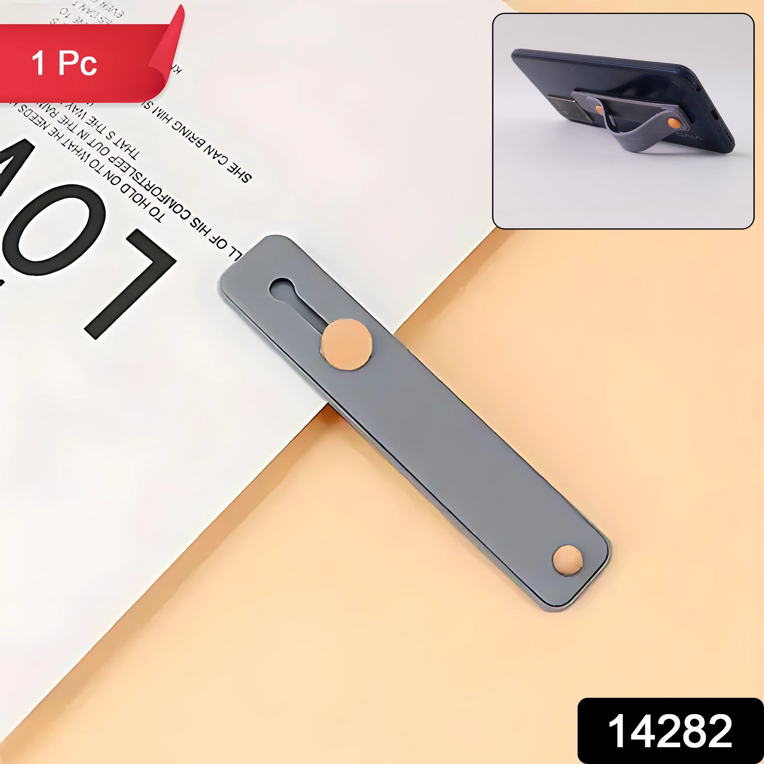 Dark Grey Phone Loop Finger Holder Phone Grip Straps Silicone Phone Finger Strap (1 Pc) Dark Grey Phone Loop Finger Holder Phone Grip Straps Silicone Phone Finger Strap (1 Pc)